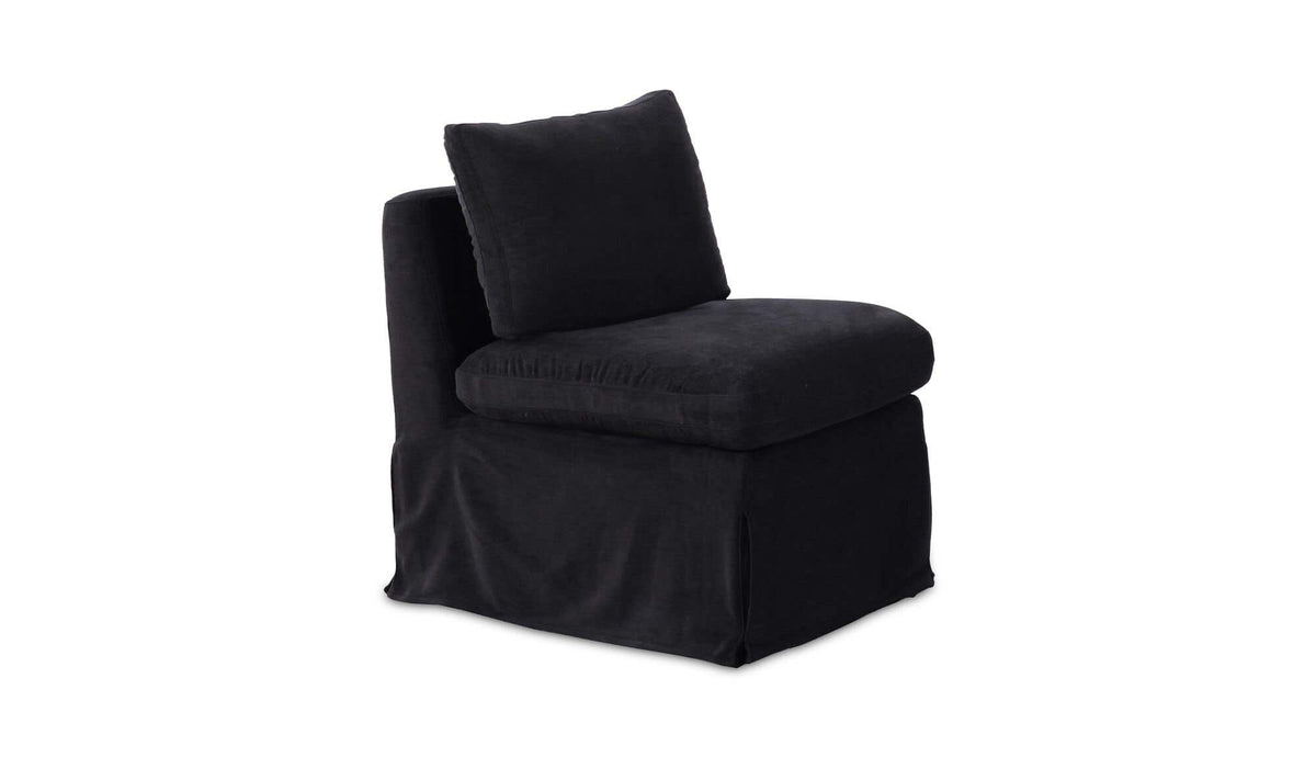 Fable Black Slipcover Dining Slipper Chair - Ornate Home