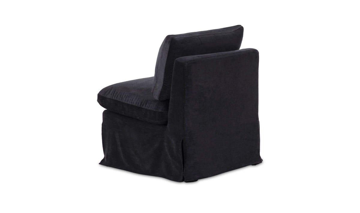 Fable Black Slipcover Dining Slipper Chair - Ornate Home