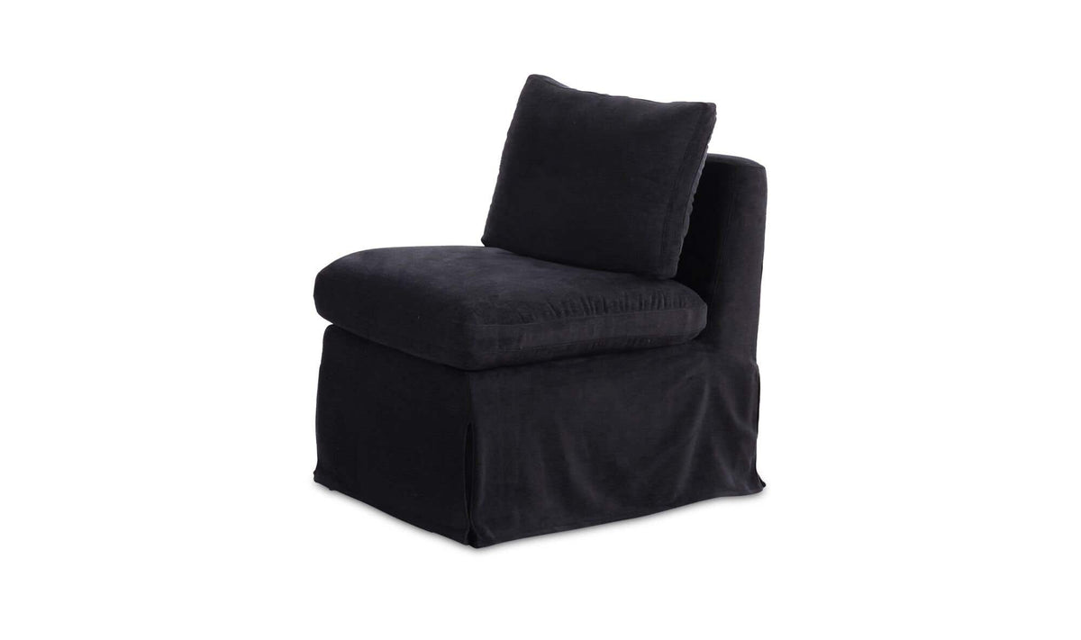 Fable Black Slipcover Dining Slipper Chair - Ornate Home