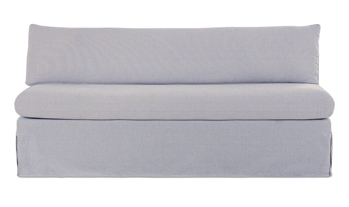 Fable Navy Stripe Slipcover Dining Bench - Ornate Home