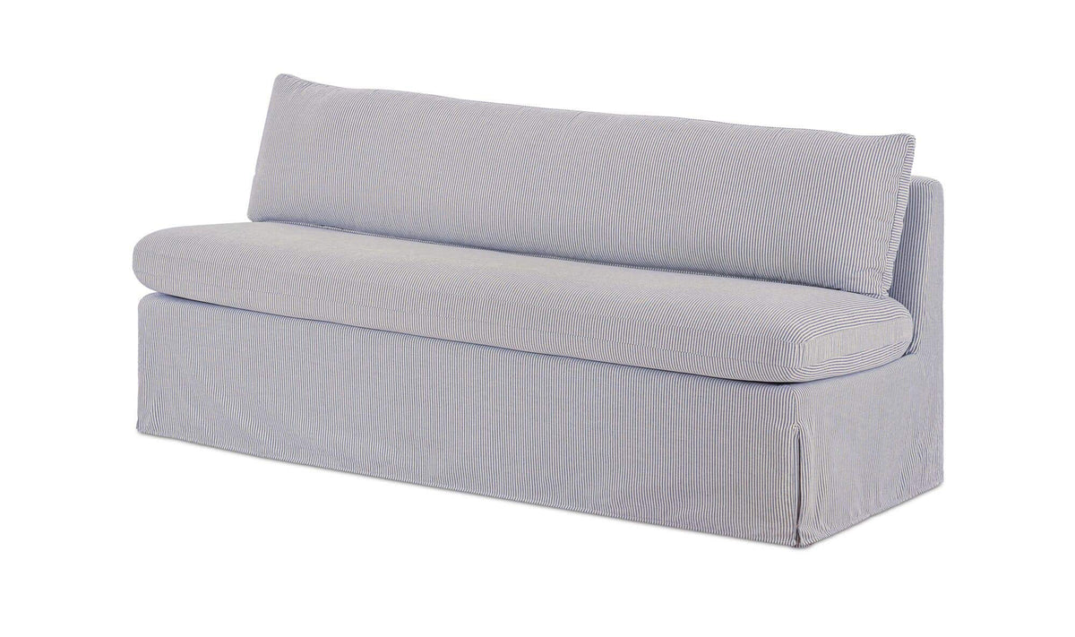 Fable Navy Stripe Slipcover Dining Bench - Ornate Home