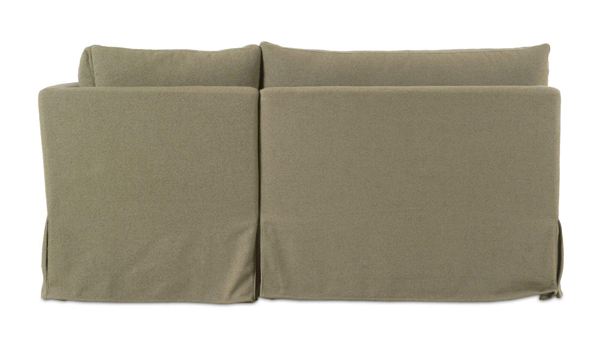 Fable Olive 100.5 in L-Shape Slipcover Dining Banquette - Ornate Home
