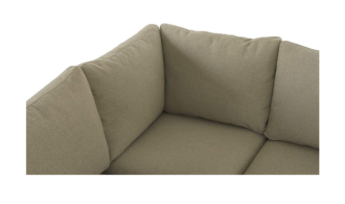 Fable Olive 100.5 in L-Shape Slipcover Dining Banquette - Ornate Home