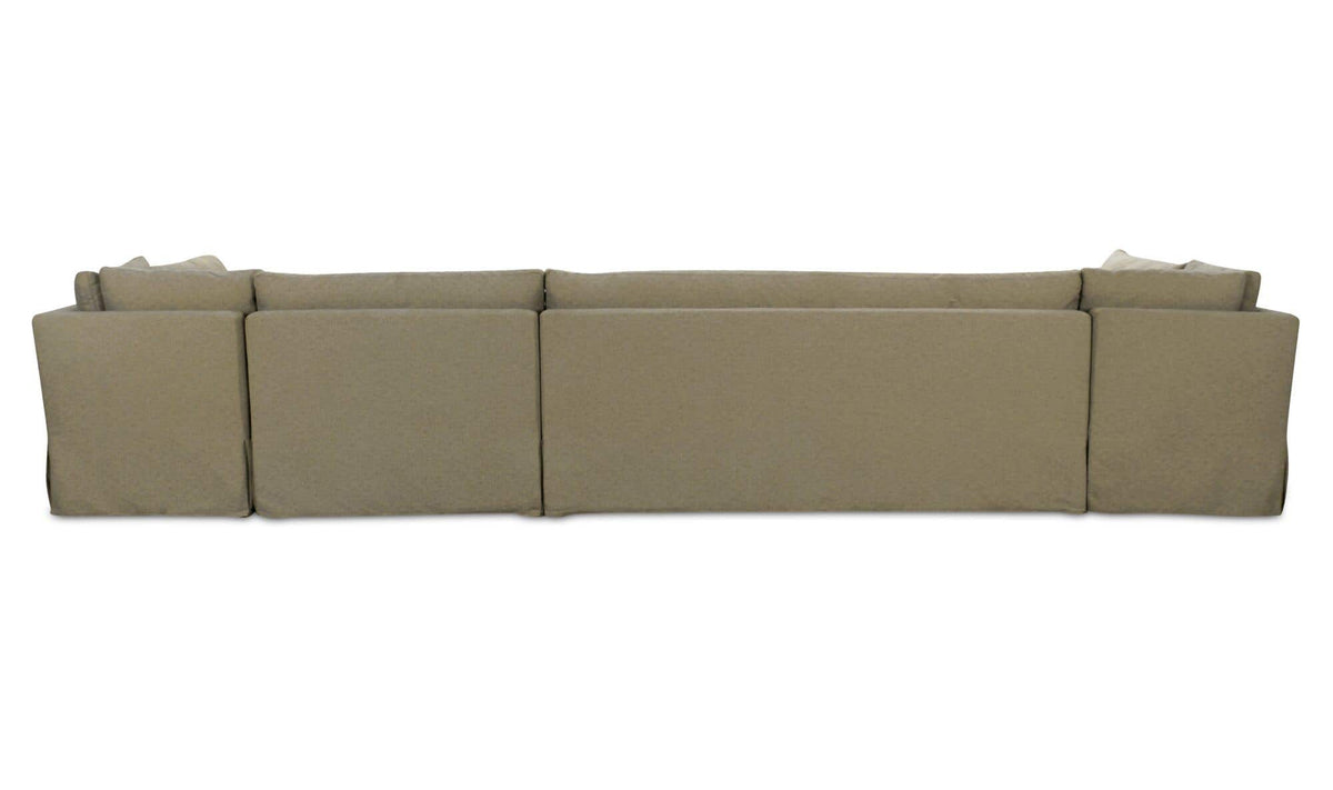 Fable Olive 168 in U-Shape Slipcover Dining Banquette - Ornate Home