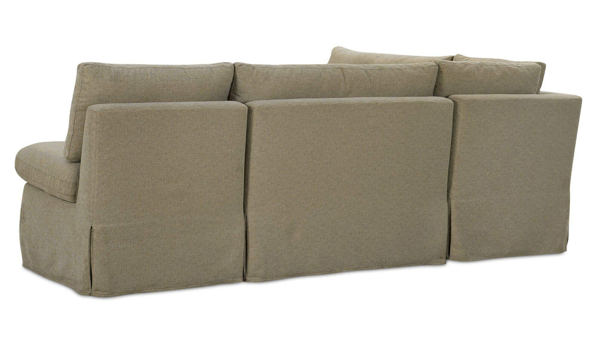 Fable Olive 96 in L-Shape Slipcover Dining Banquette - Ornate Home