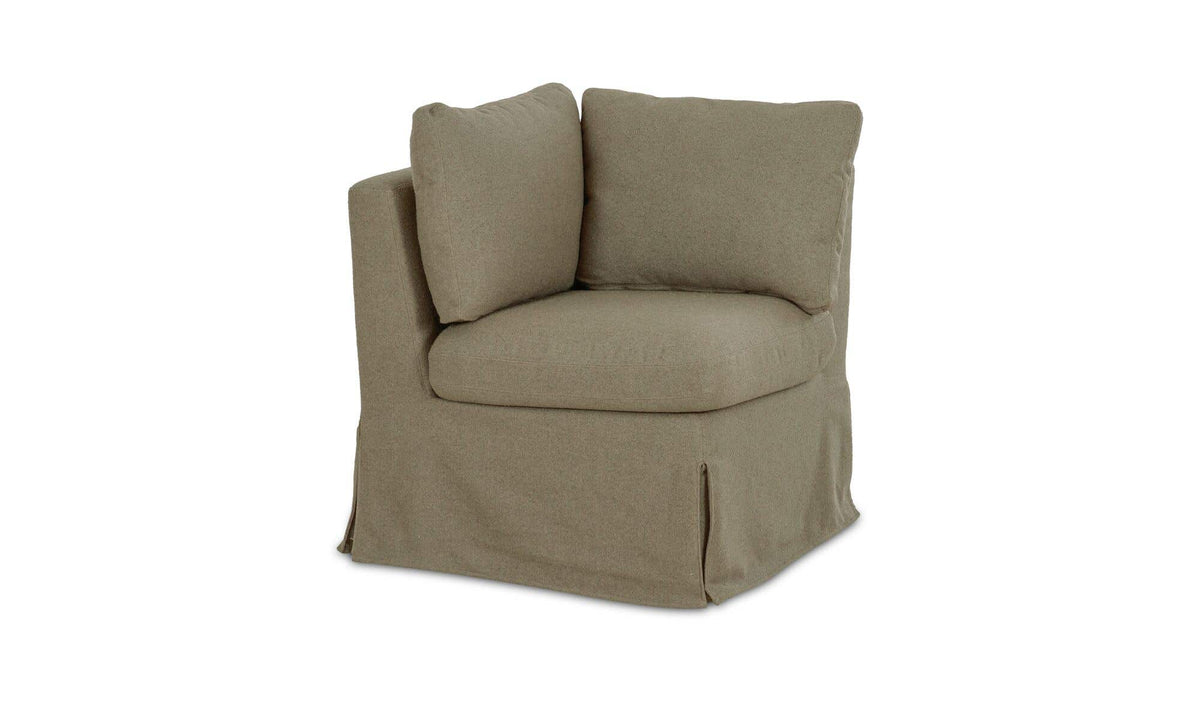 Fable Olive Slipcover Dining Corner Chair - Ornate Home