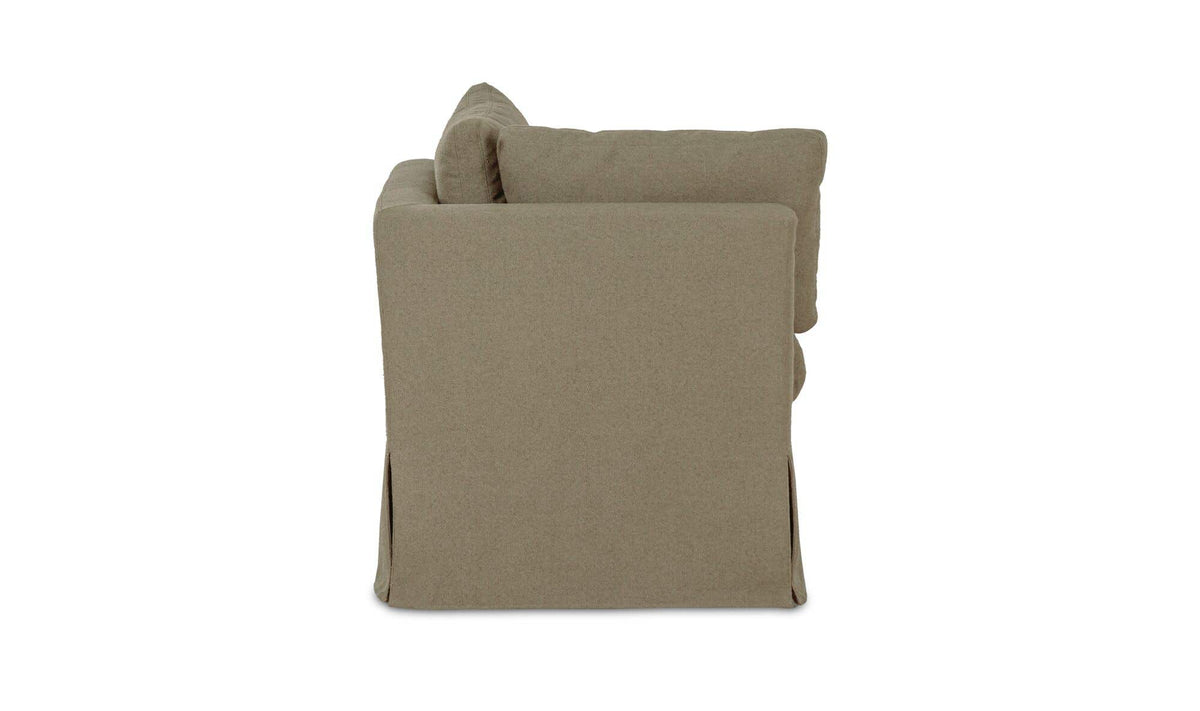 Fable Olive Slipcover Dining Corner Chair - Ornate Home