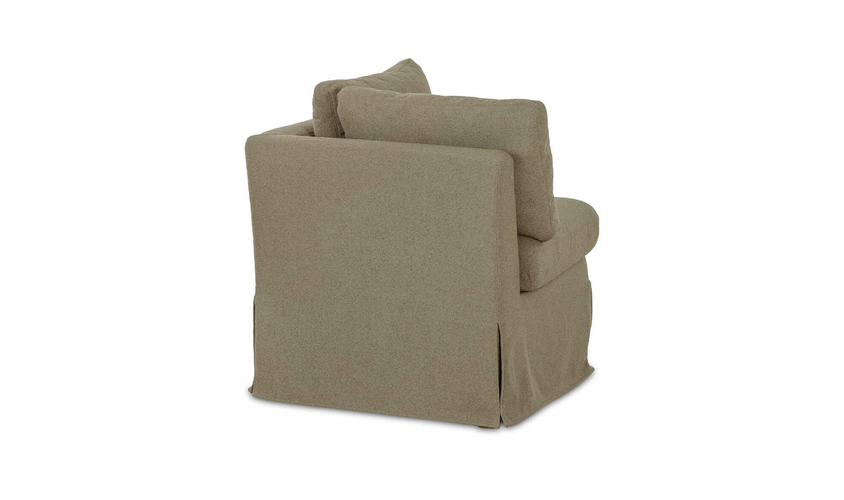 Fable Olive Slipcover Dining Corner Chair - Ornate Home