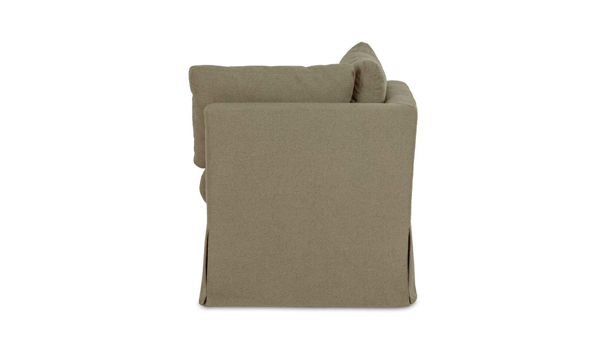 Fable Olive Slipcover Dining Corner Chair - Ornate Home