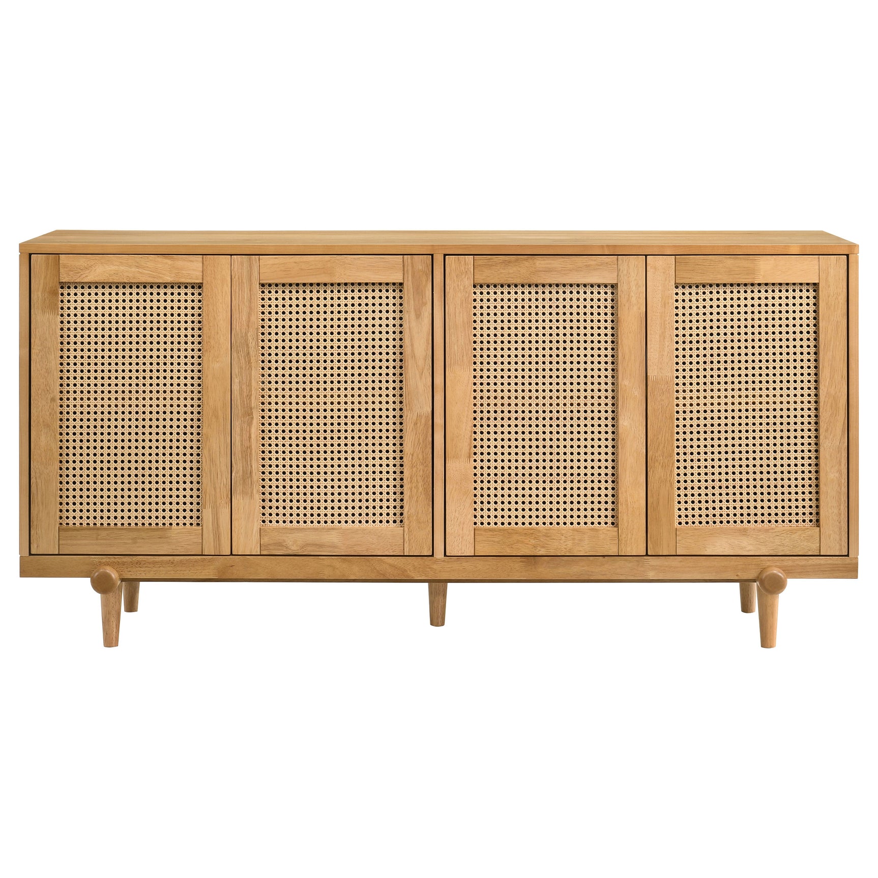 Fabra Honey 4-door Dining Sideboard Storage Console - Ornate Home