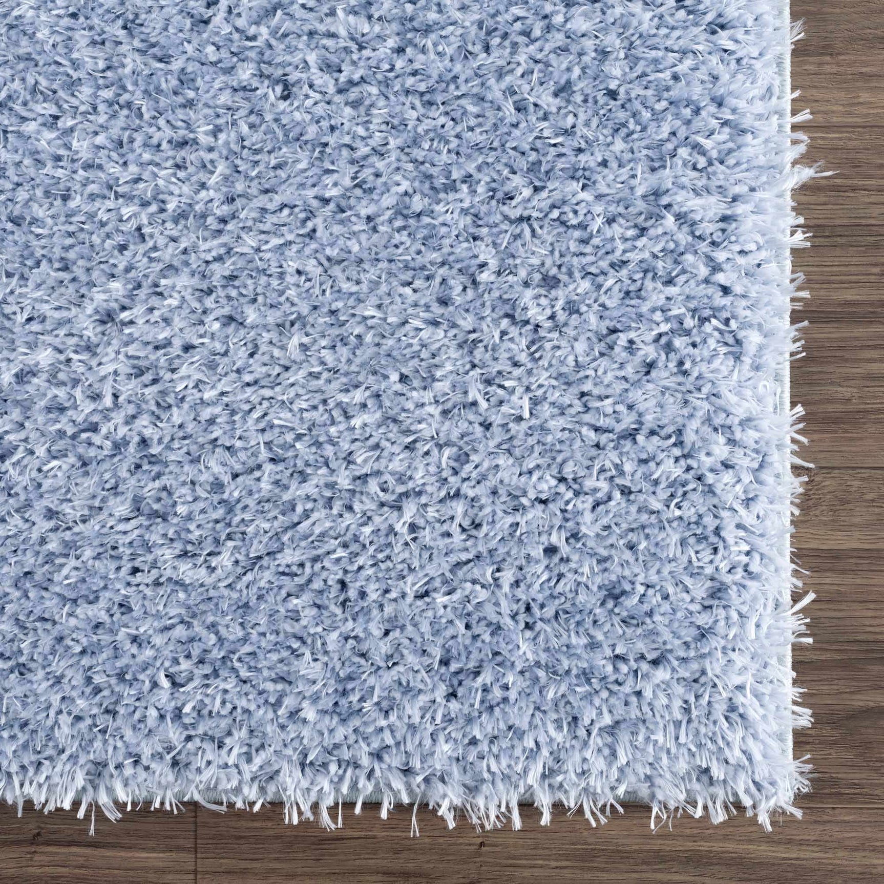 Faina Solid Aqua Shag Washable Area Rug - Clearance - Ornate Home