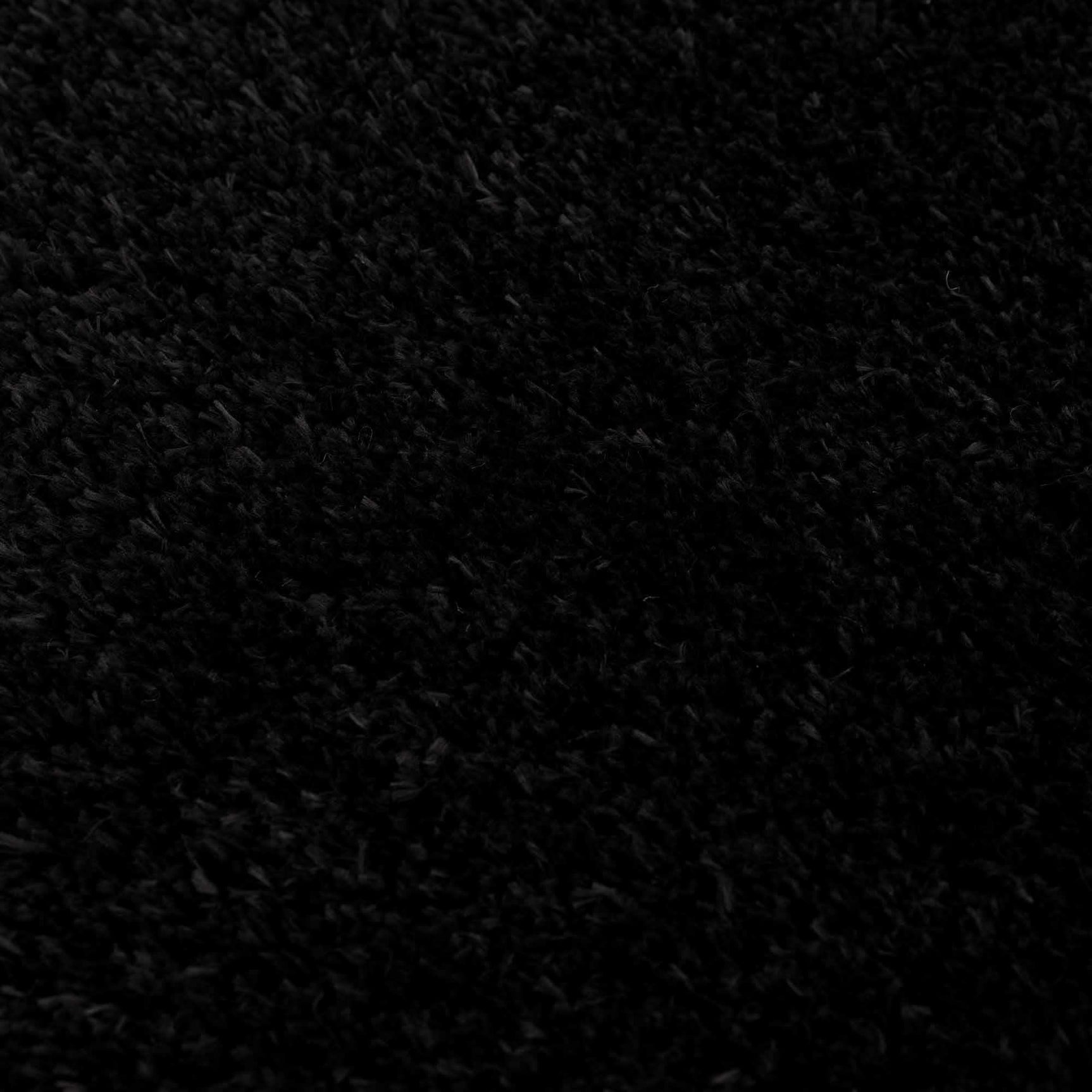 Faina Solid Black Shag Washable Area Rug - Clearance - Ornate Home