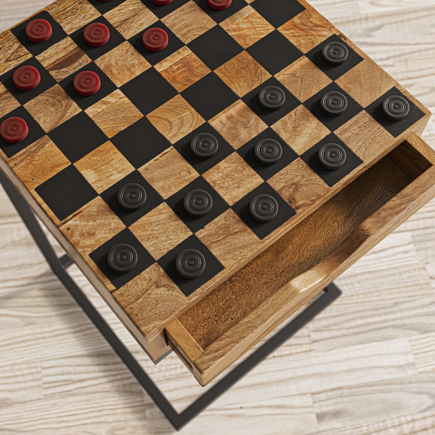 Fairchild Multicolor Checkerboard C-Table - Ornate Home