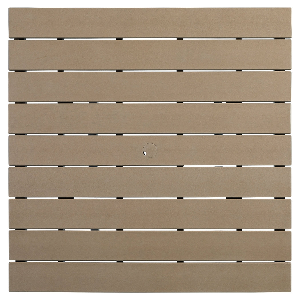 Fairen Trail Black/Driftwood Outdoor Counter Height Dining Table - Ornate Home