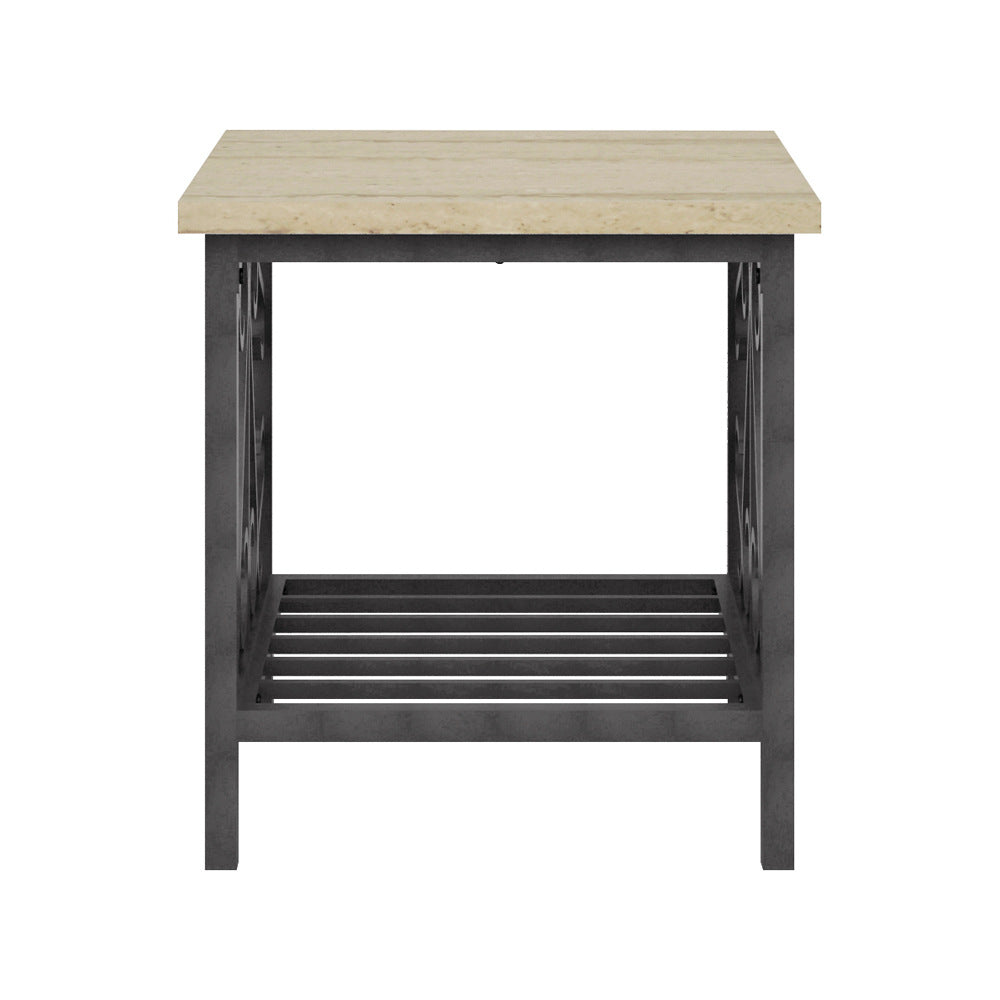 Fairhope Faux Marble/Black 3-Piece Pack Occasional Set - Ornate Home