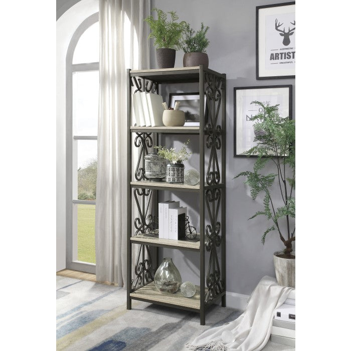 Fairhope Faux Marble Top Side Pier & Bookcase - Ornate Home