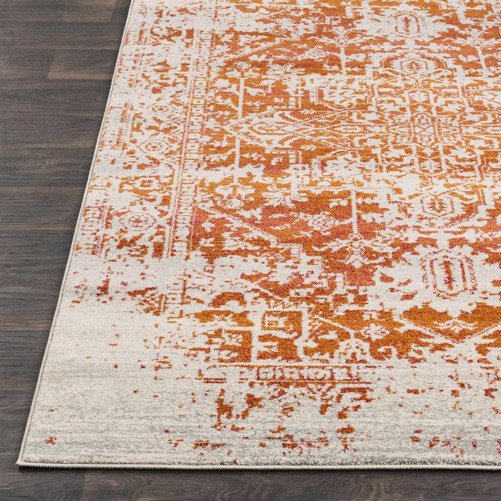 Fairmount Orange Area Rug - Clearance - Ornate Home
