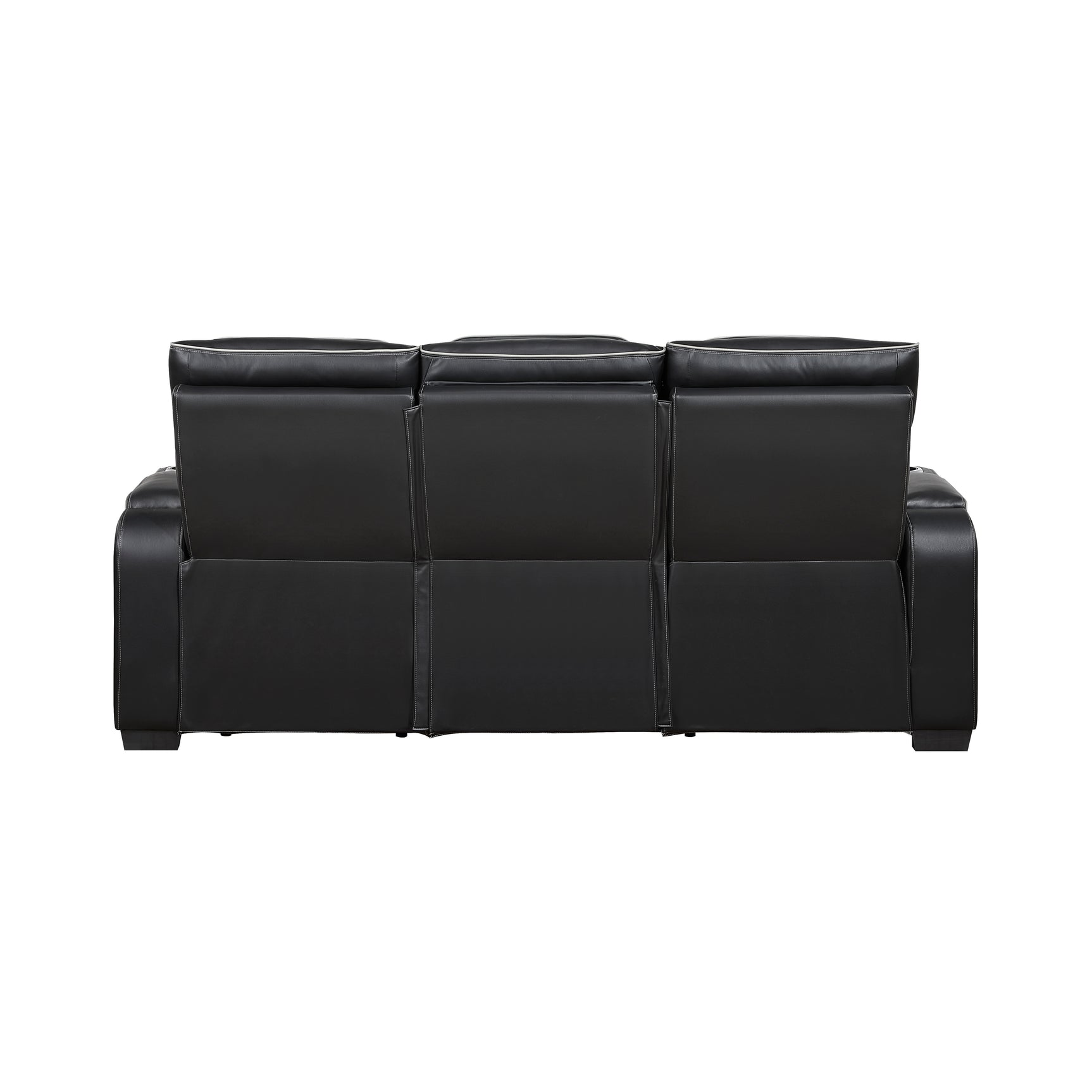 Fairway Black Power Double Reclining Sofa - Ornate Home