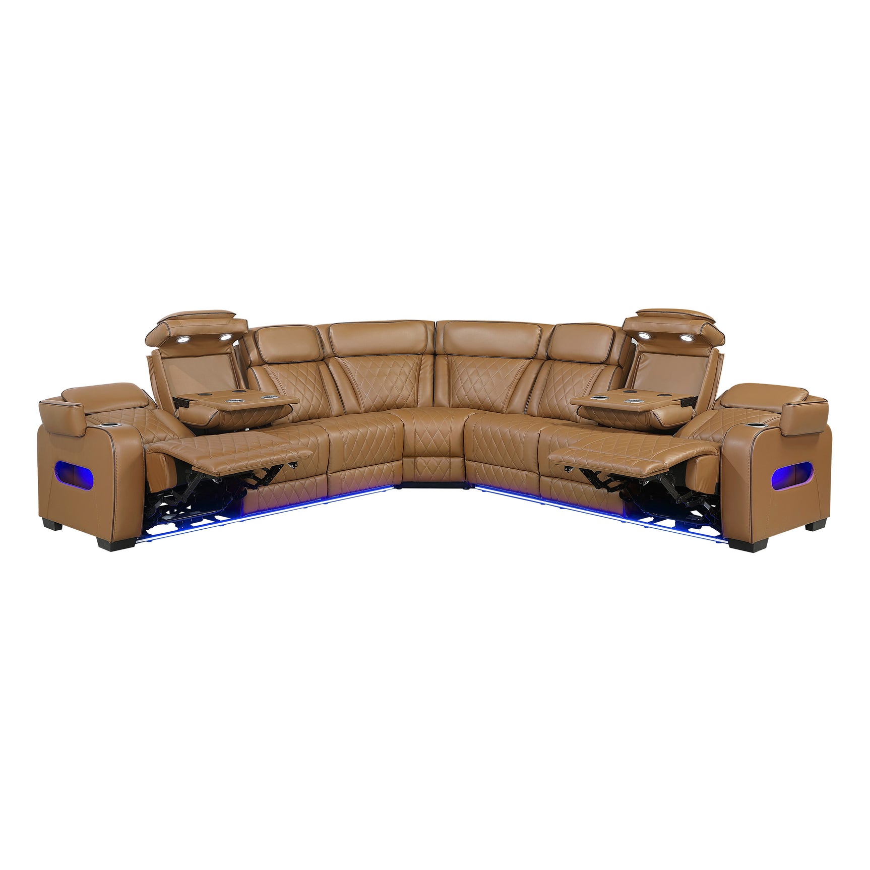 Fairway Brown 3-Piece Power Reclining Sectional - Ornate Home