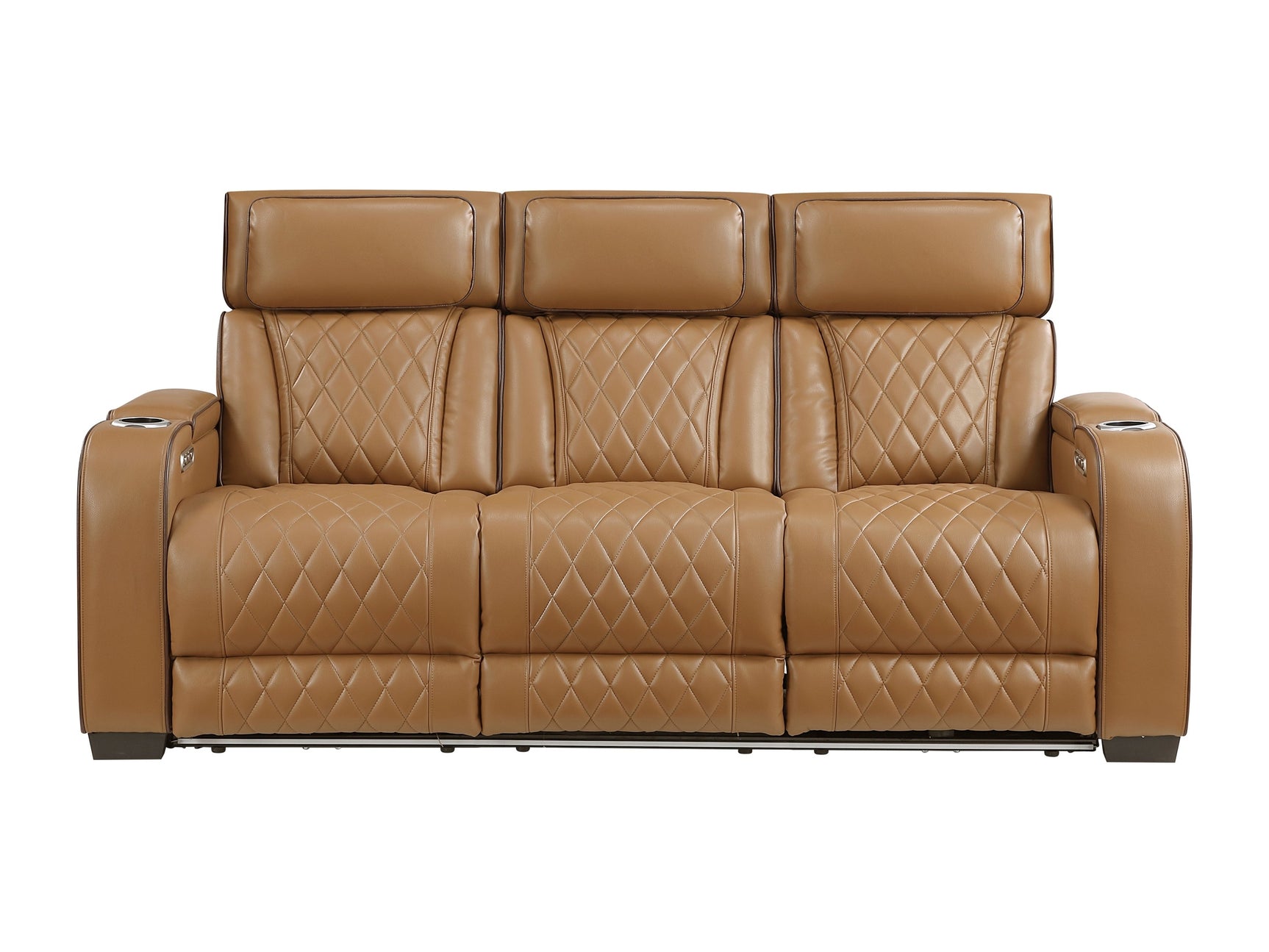Fairway Brown Power Double Reclining Sofa - Ornate Home