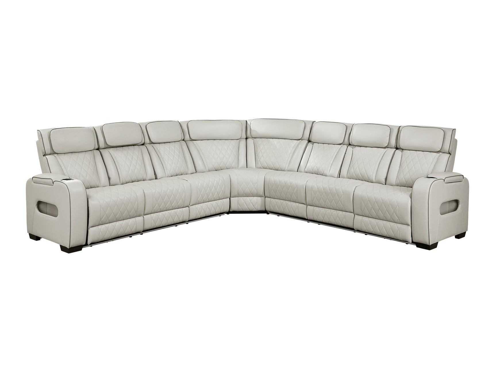 Fairway Taupe 3-Piece Power Reclining Sectional - Ornate Home