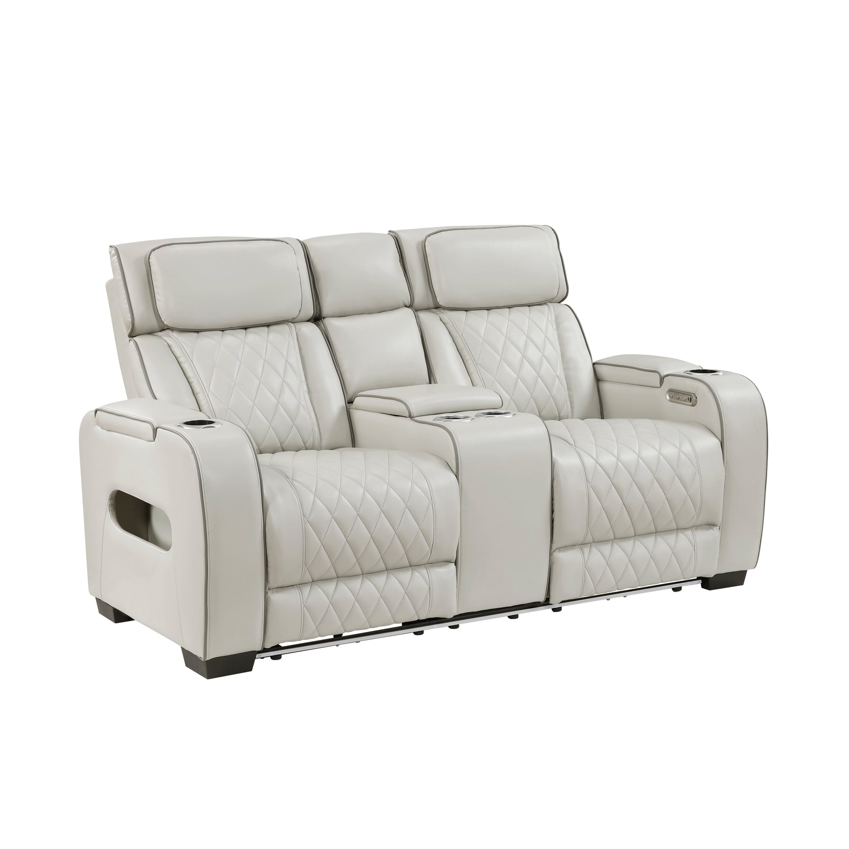 Fairway Taupe Power Double Reclining Loveseat - Ornate Home