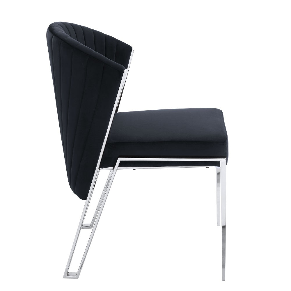 Fallon Black Side Chair (Set of 2) - Ornate Home