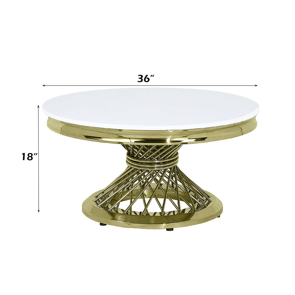 Fallon Gold Coffee Table - Ornate Home