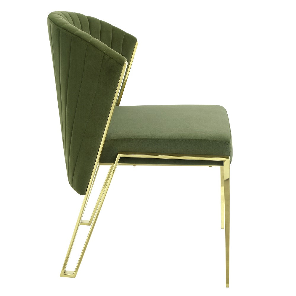 Fallon Green Side Chair (Set of 2) - Ornate Home