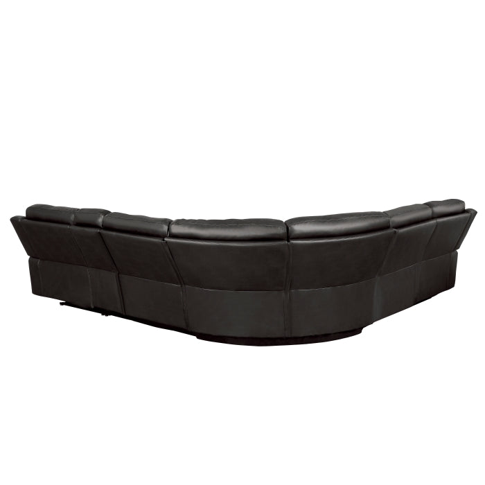 Falun Brown 6-Piece Modular Power Reclining Sectional - Ornate Home