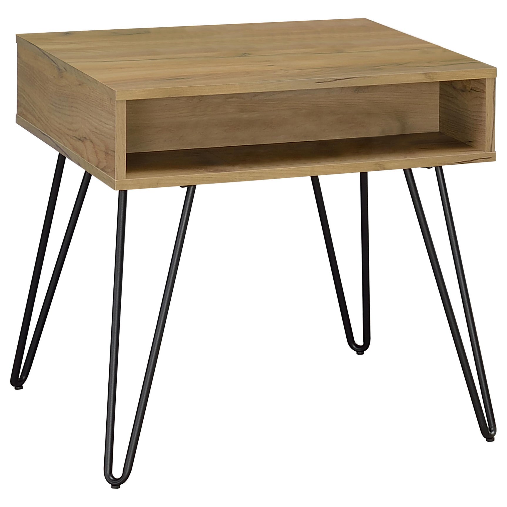 Fanning Golden Oak 2-piece Lift Top Coffee and End Table Set - Ornate Home