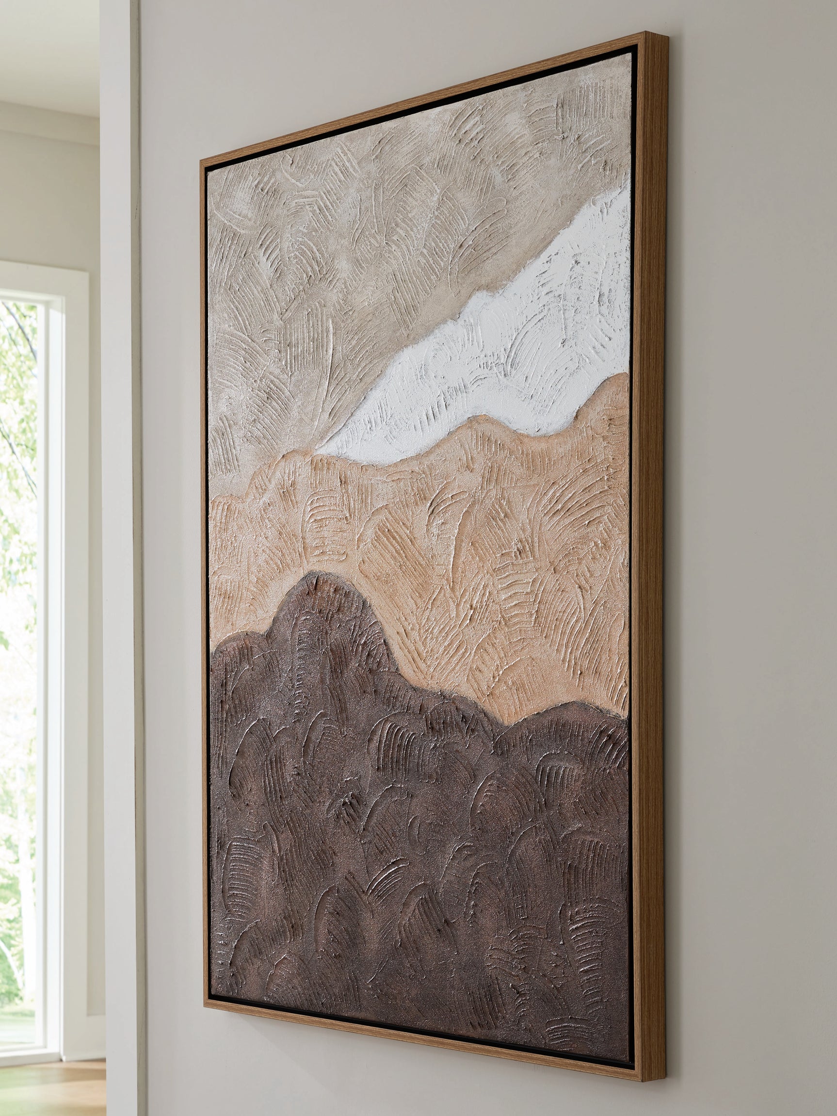 Fanthorne Tan/Brown/White Wall Art - Ornate Home