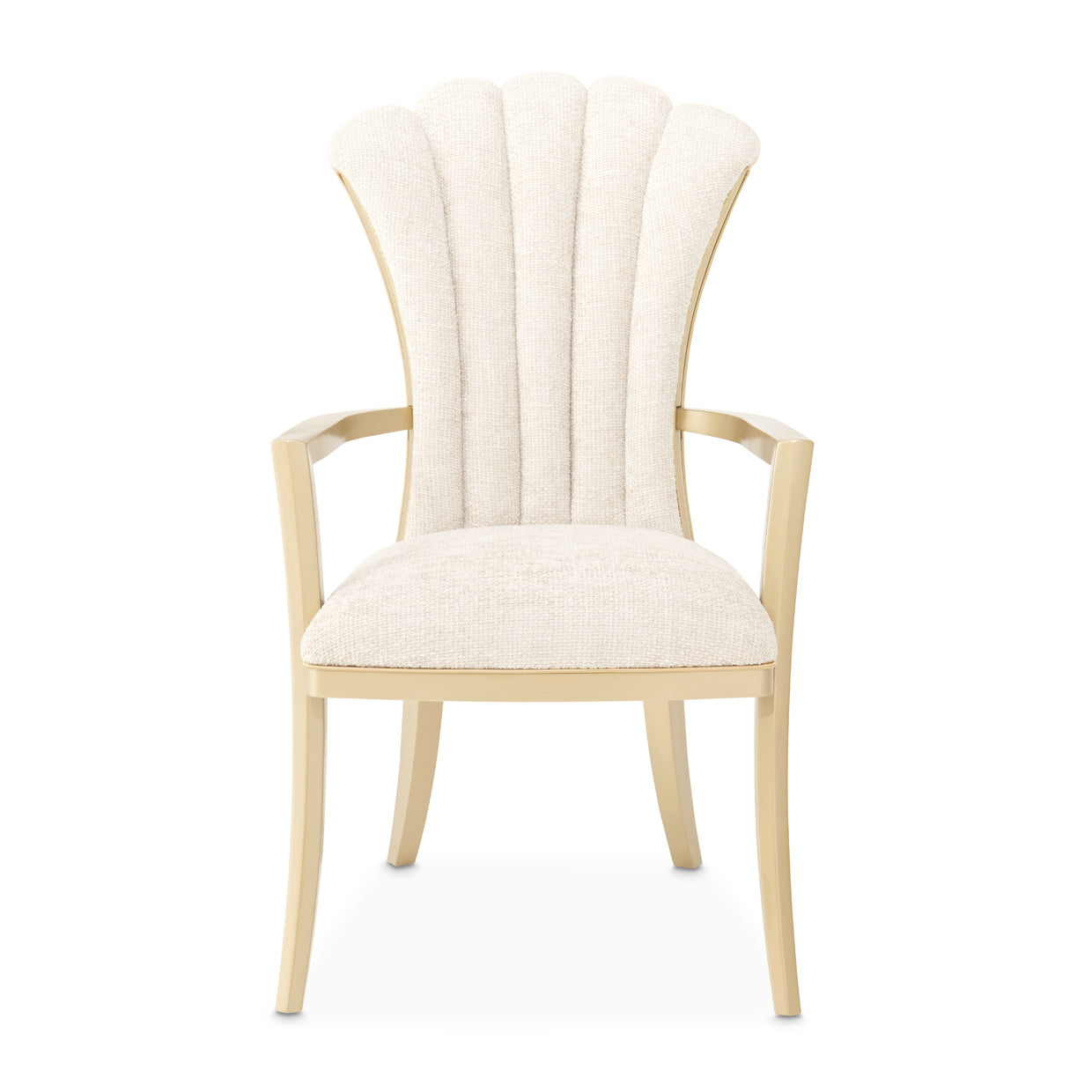 Fantosini Gold/Natural Arm Chair (Set of 2) - Ornate Home