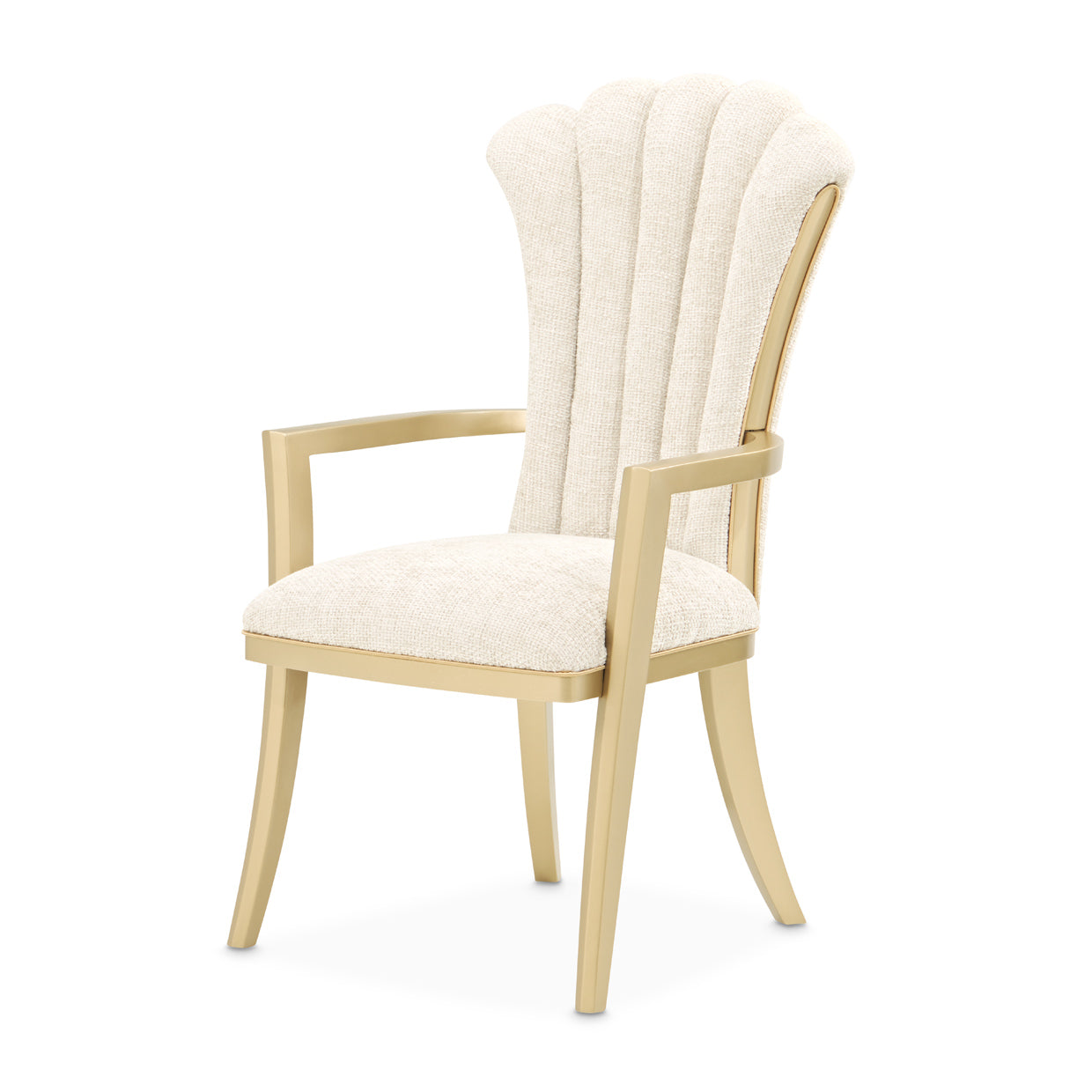 Fantosini Gold/Natural Arm Chair (Set of 2) - Ornate Home