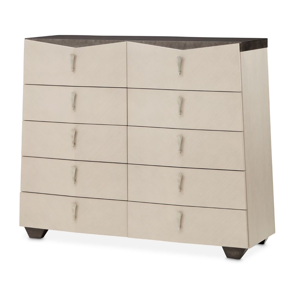 Fantosini Silver Mist 10-Drawer Mule Chest - Ornate Home