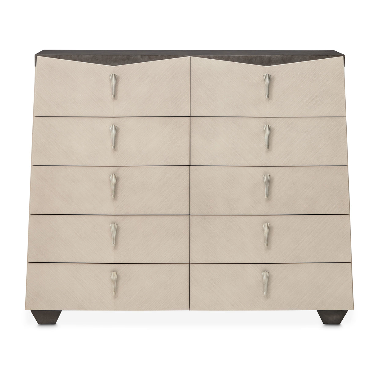 Fantosini Silver Mist 10-Drawer Mule Chest - Ornate Home