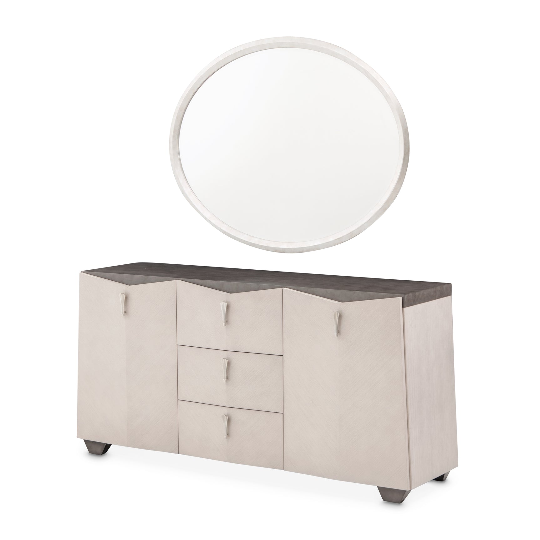 Fantosini Silver Mist Sideboard with Mirror - Ornate Home