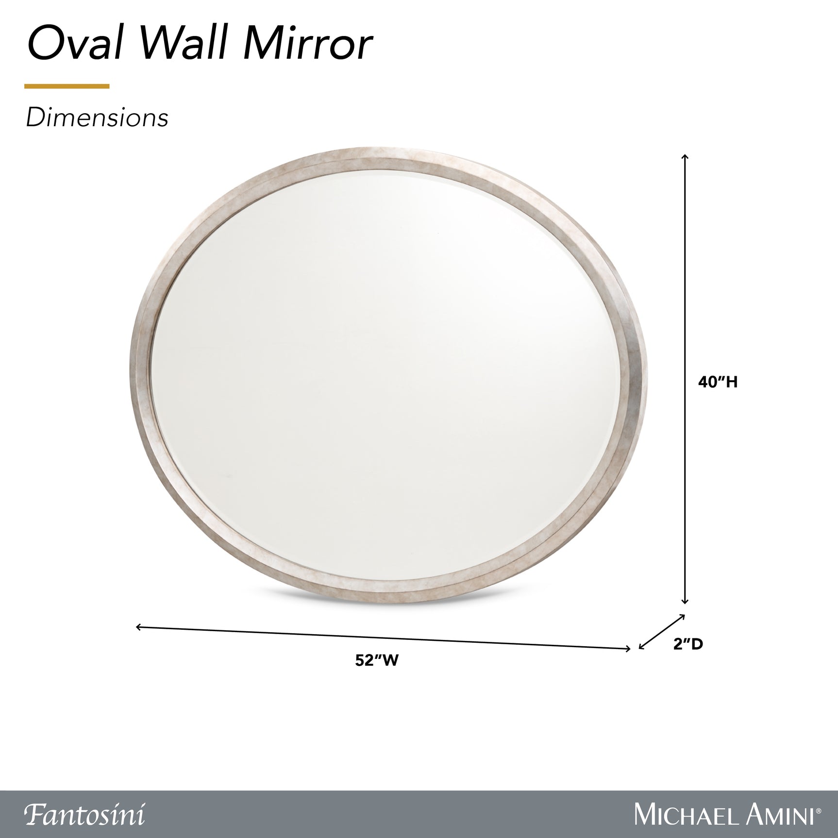 Fantosini Silver Wall Mirror - Ornate Home
