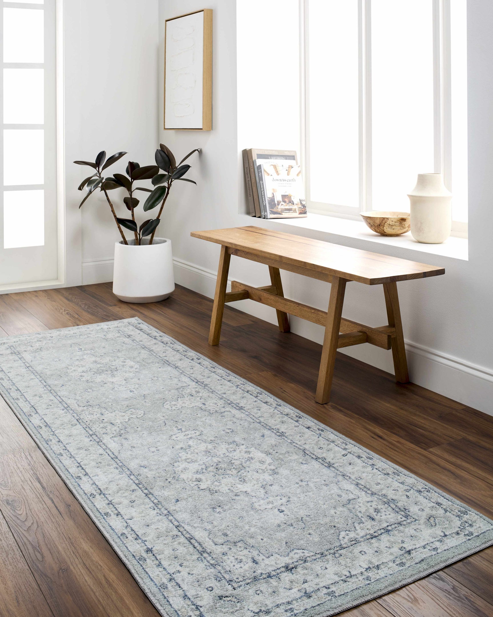 Farai Gray Medallion Area Rug - Clearance - Ornate Home