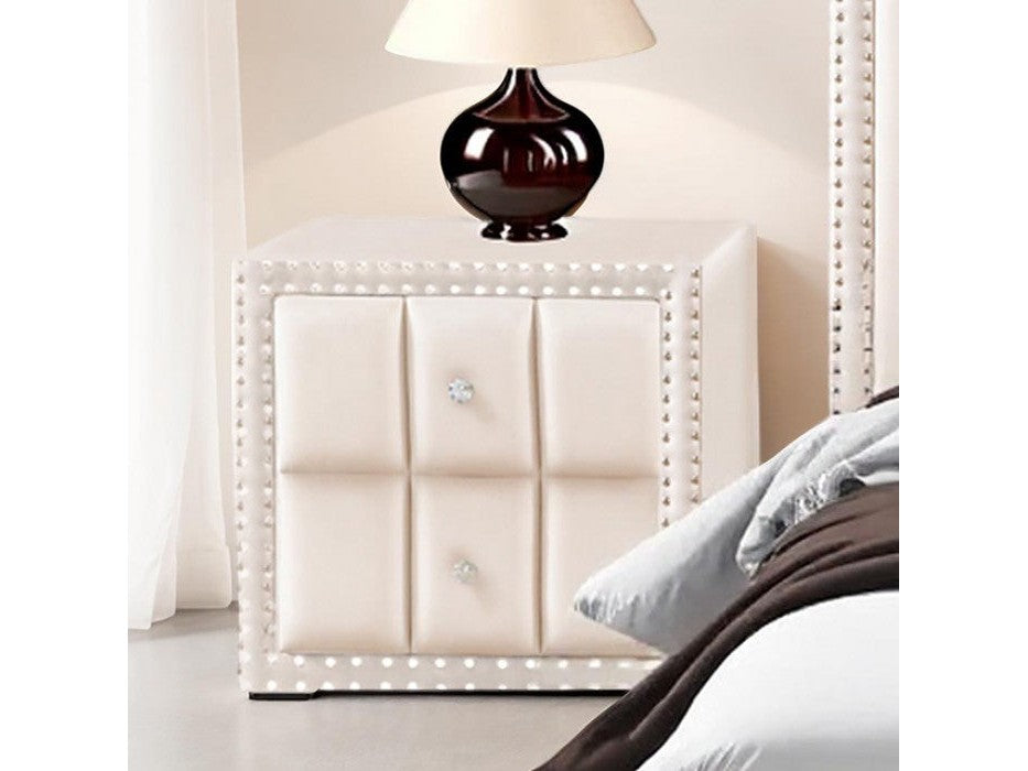 Farese Beige Nightstand - Ornate Home