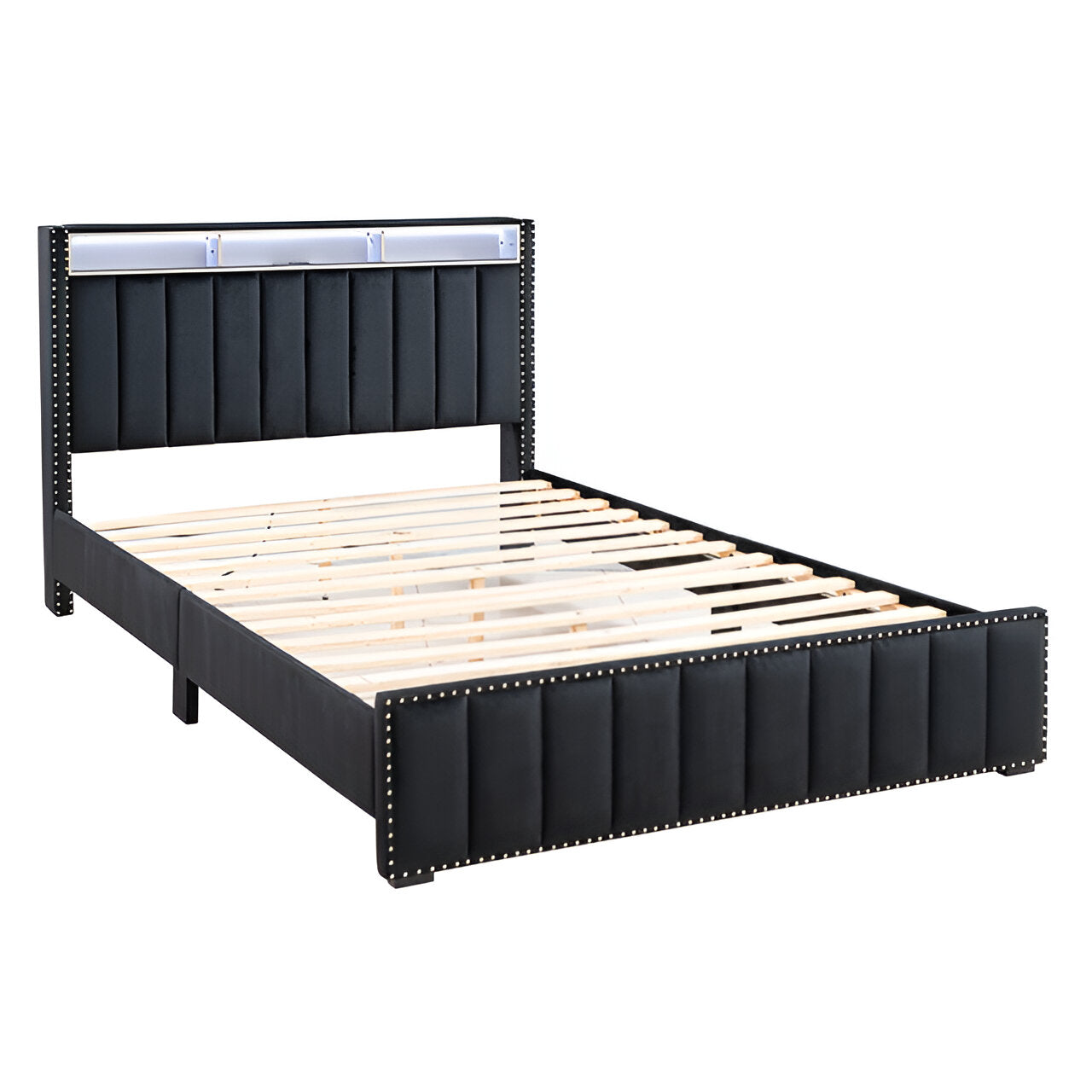 Farese Black Full Bed - Ornate Home