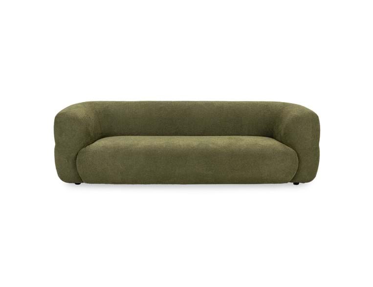 Faris Dark Olive Upholstered Sofa - Ornate Home