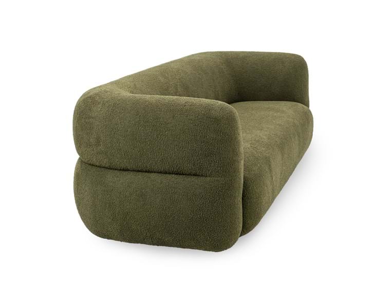 Faris Dark Olive Upholstered Sofa - Ornate Home