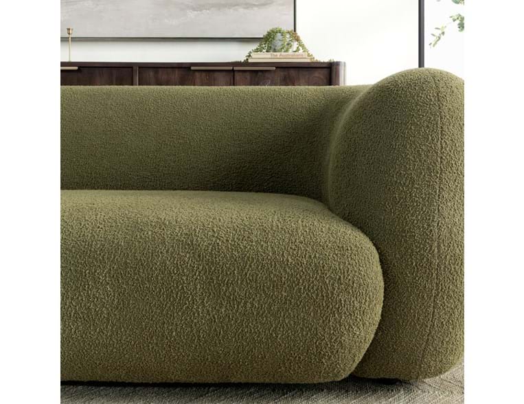 Faris Dark Olive Upholstered Sofa - Ornate Home