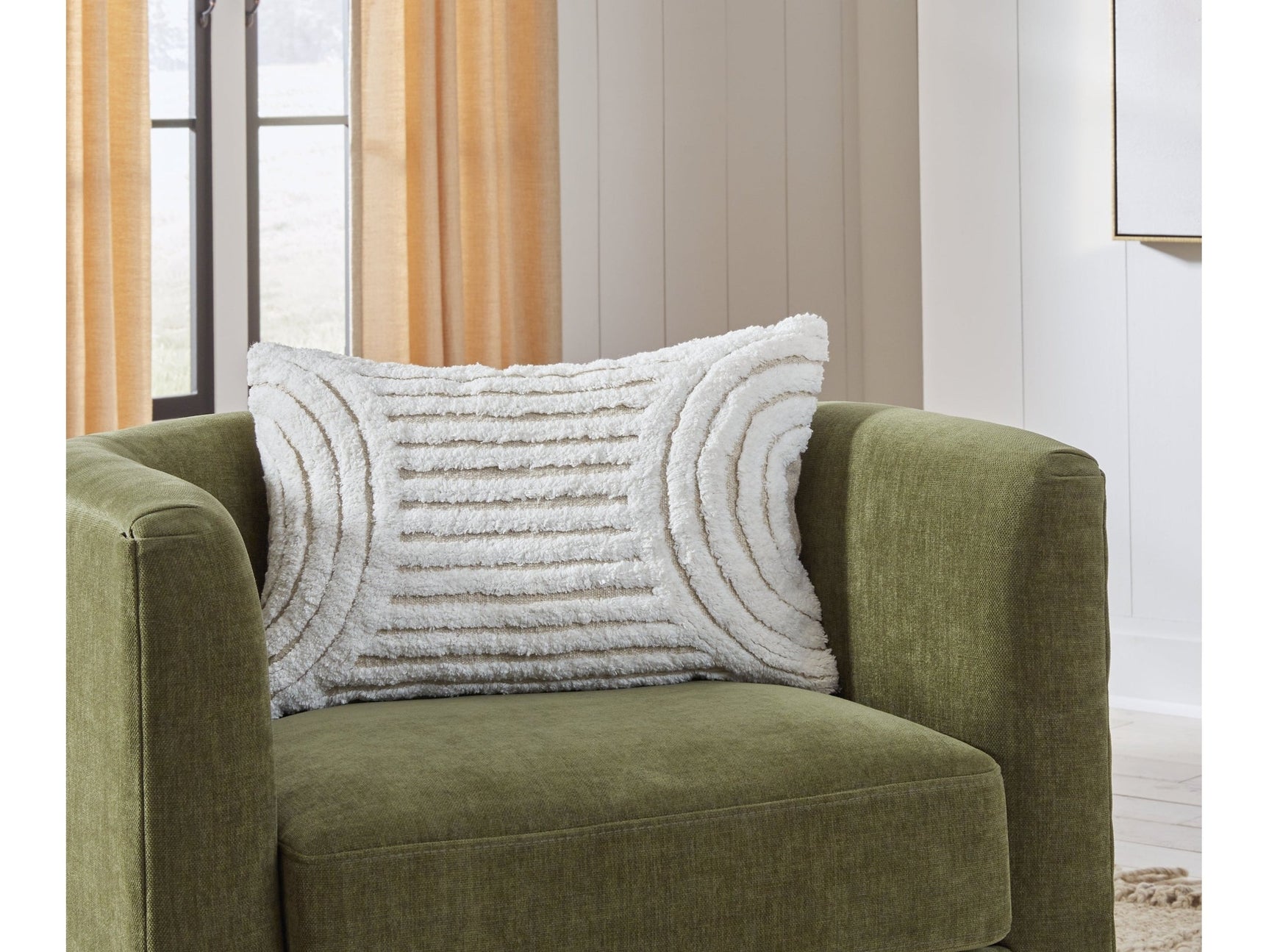 Farissen White/Tan Pillow (Set of 4) - Ornate Home