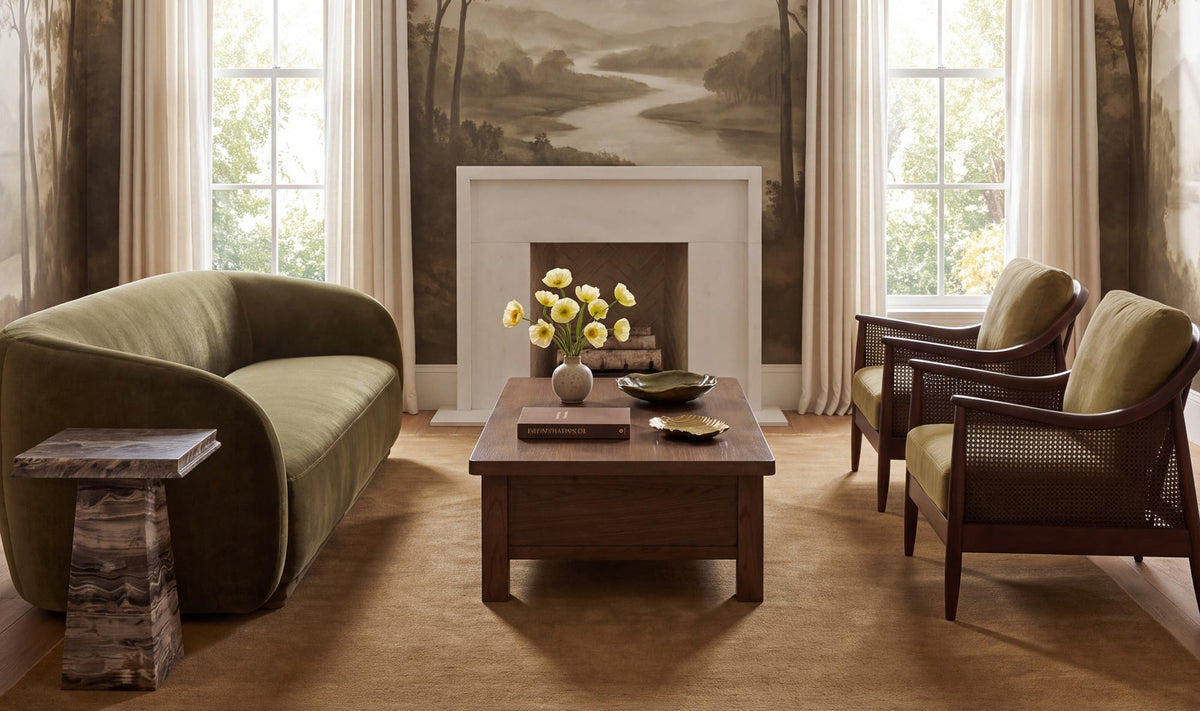 Farley Olive Accent Chair - Ornate Home