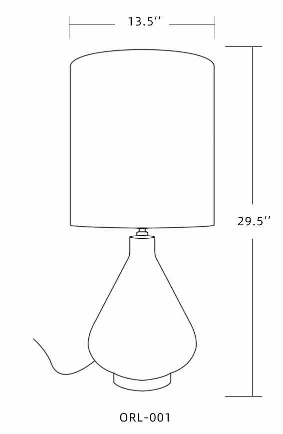 Farnborough Marble Ceramic Table Lamp - Ornate Home