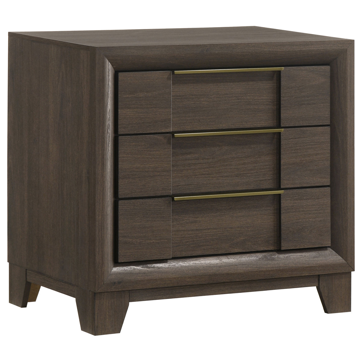 Farre Dark Brown 2-drawer Nightstand Bedside Table - Ornate Home