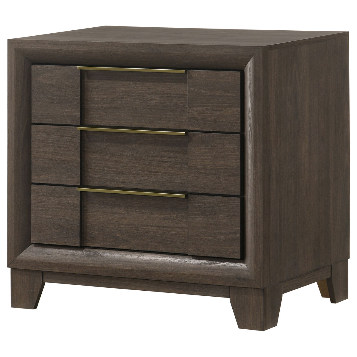 Farre Dark Brown 2-drawer Nightstand Bedside Table - Ornate Home