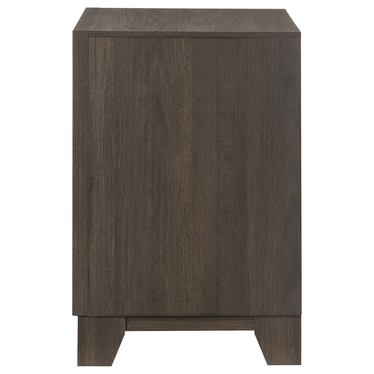 Farre Dark Brown 2-drawer Nightstand Bedside Table - Ornate Home
